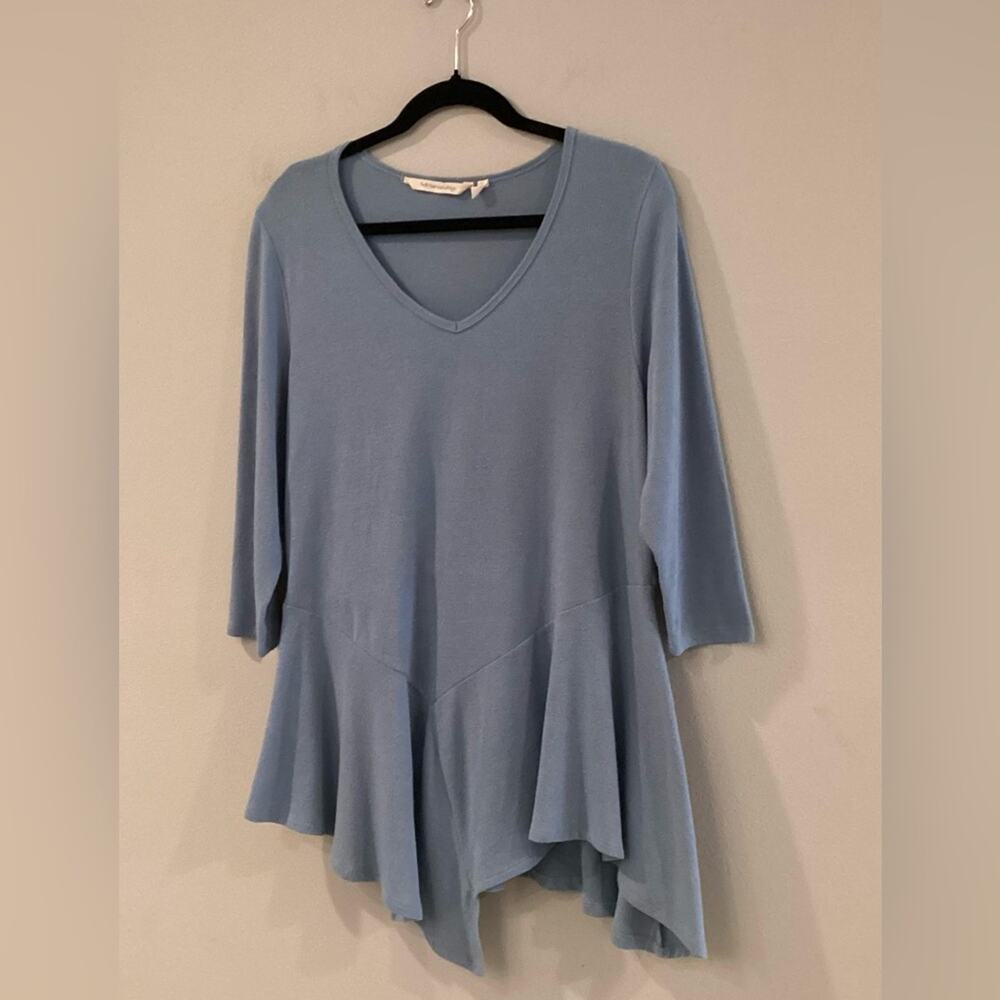 Soft Surroundings Large Blue Long Sleeve Top in Excellent Preloved Condition!